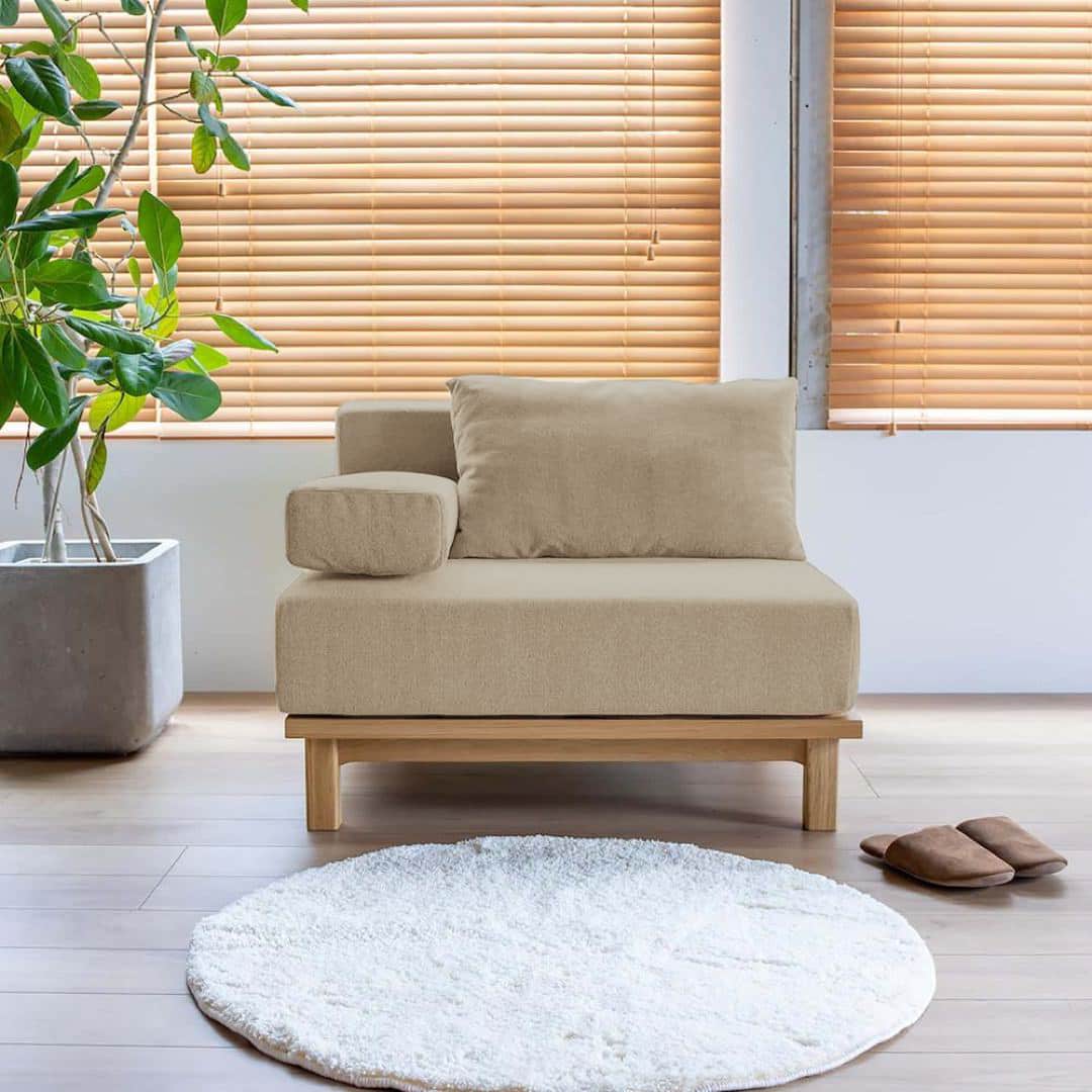 SIEVE】 レクト ユニットソファ 1人掛け(ベージュ): SIEVE（シーヴ